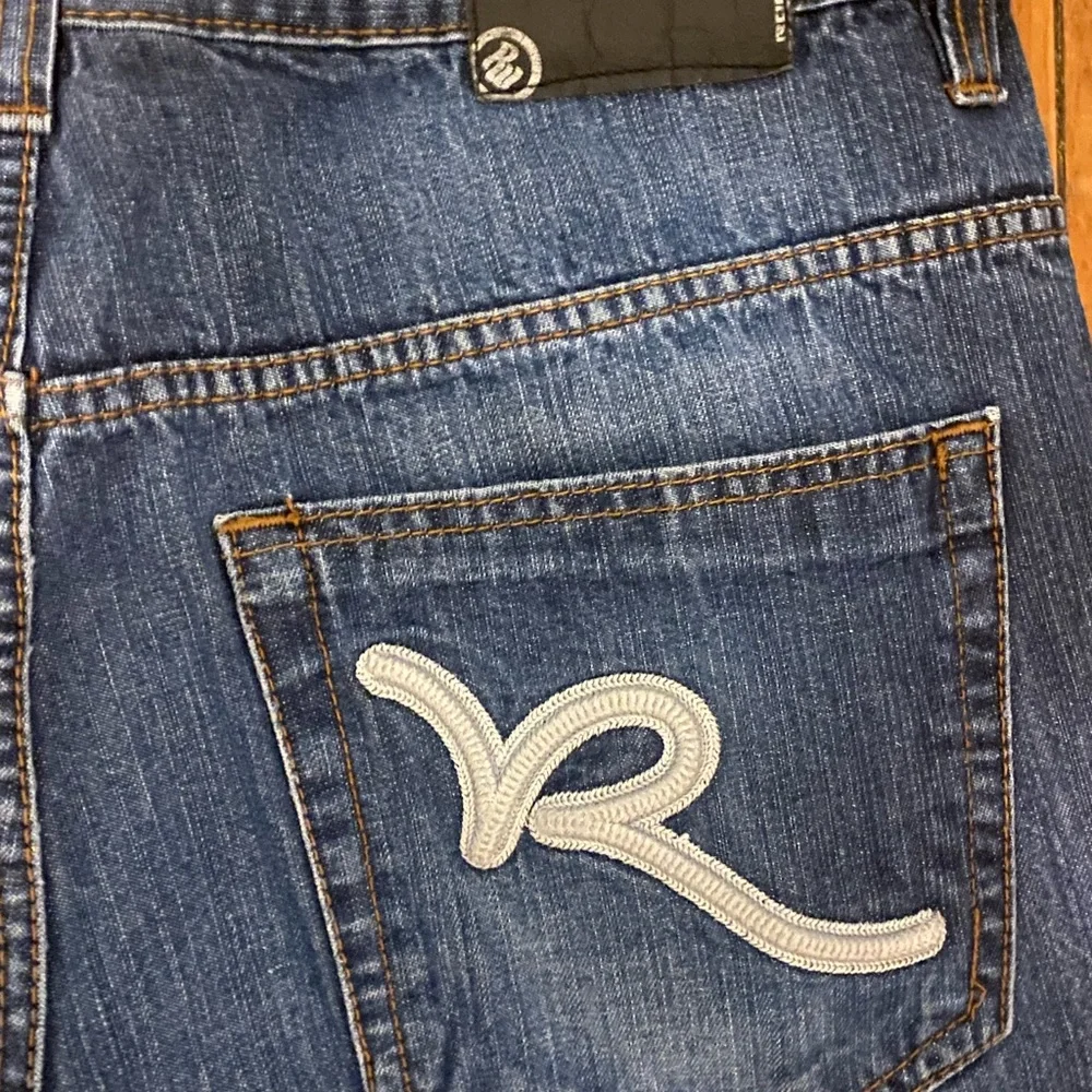Rocawear Dark Blue Jeans with White Accents - Picture 5 of 5